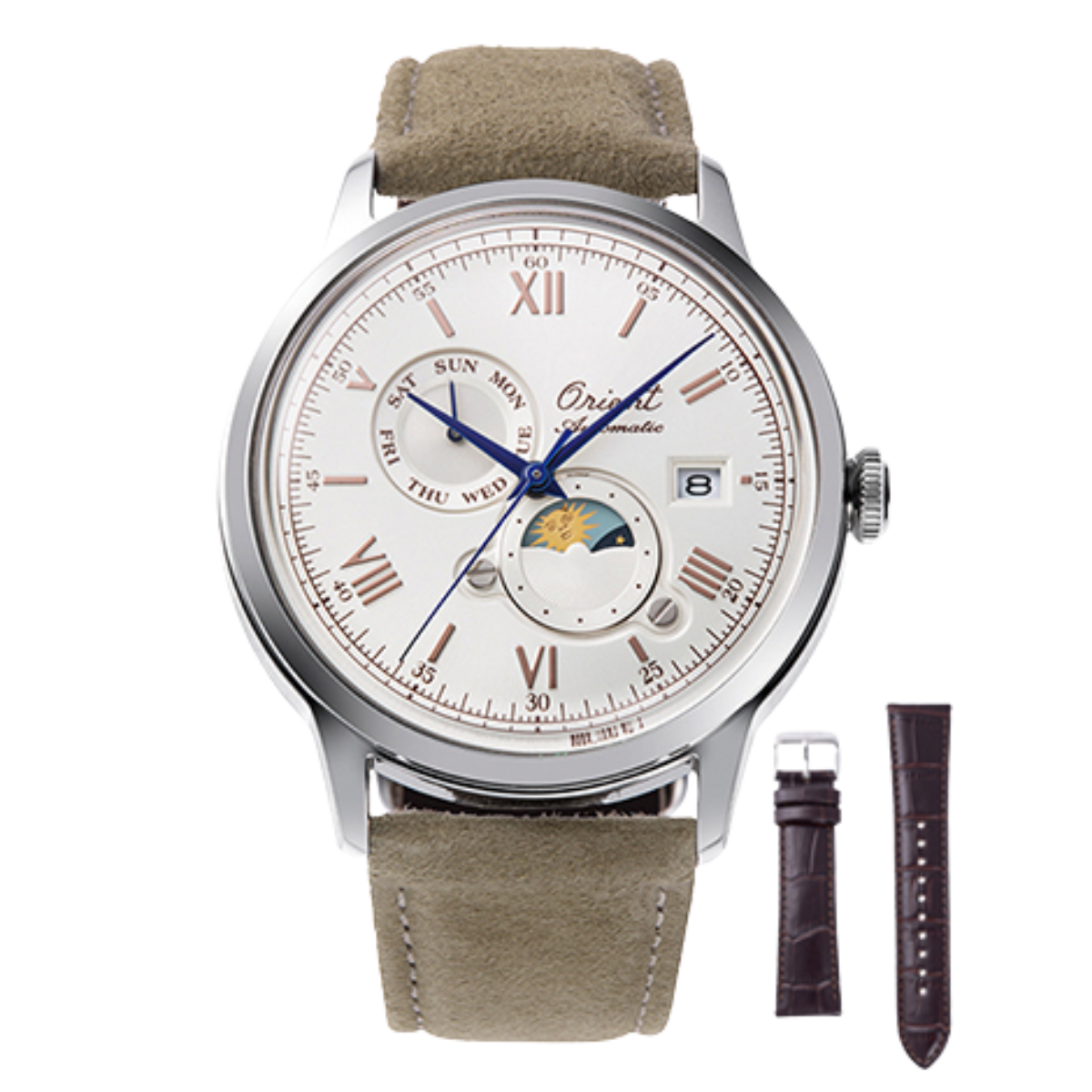 Orient RA-AK0808S Bambino Sun & Moon 75th Anniversary Limited Edition Watch