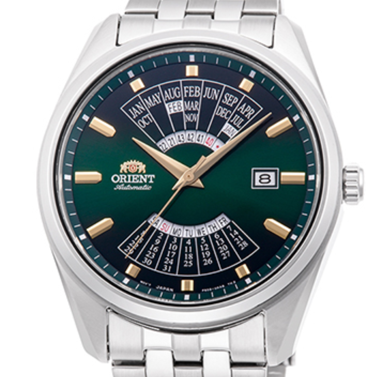 Orient RA-BA0002E Mechanical Contemporary Multi Year Calendar Green Dial Watch