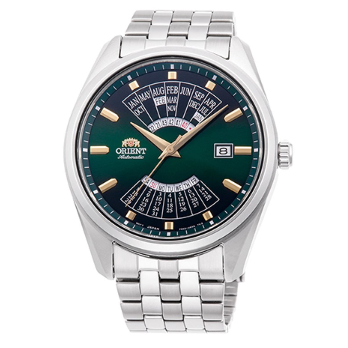Orient RA-BA0002E Mechanical Contemporary Multi Year Calendar Green Dial Watch