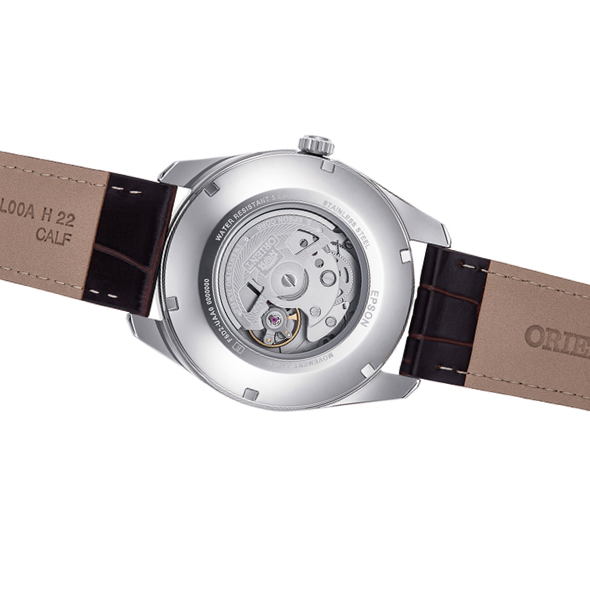 Orient RA-BA0005S Mechanical Contemporary Multi Year Calendar White Dial Leather Watch