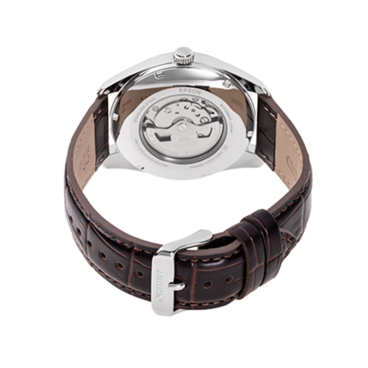 Orient RA-BA0005S Mechanical Contemporary Multi Year Calendar White Dial Leather Watch