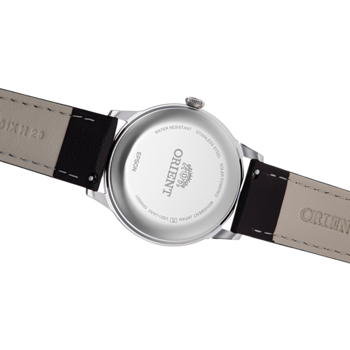 Orient Bambino RA-WK0003G 38MM Ivory Dial Solar Powered Leather Classic Watch