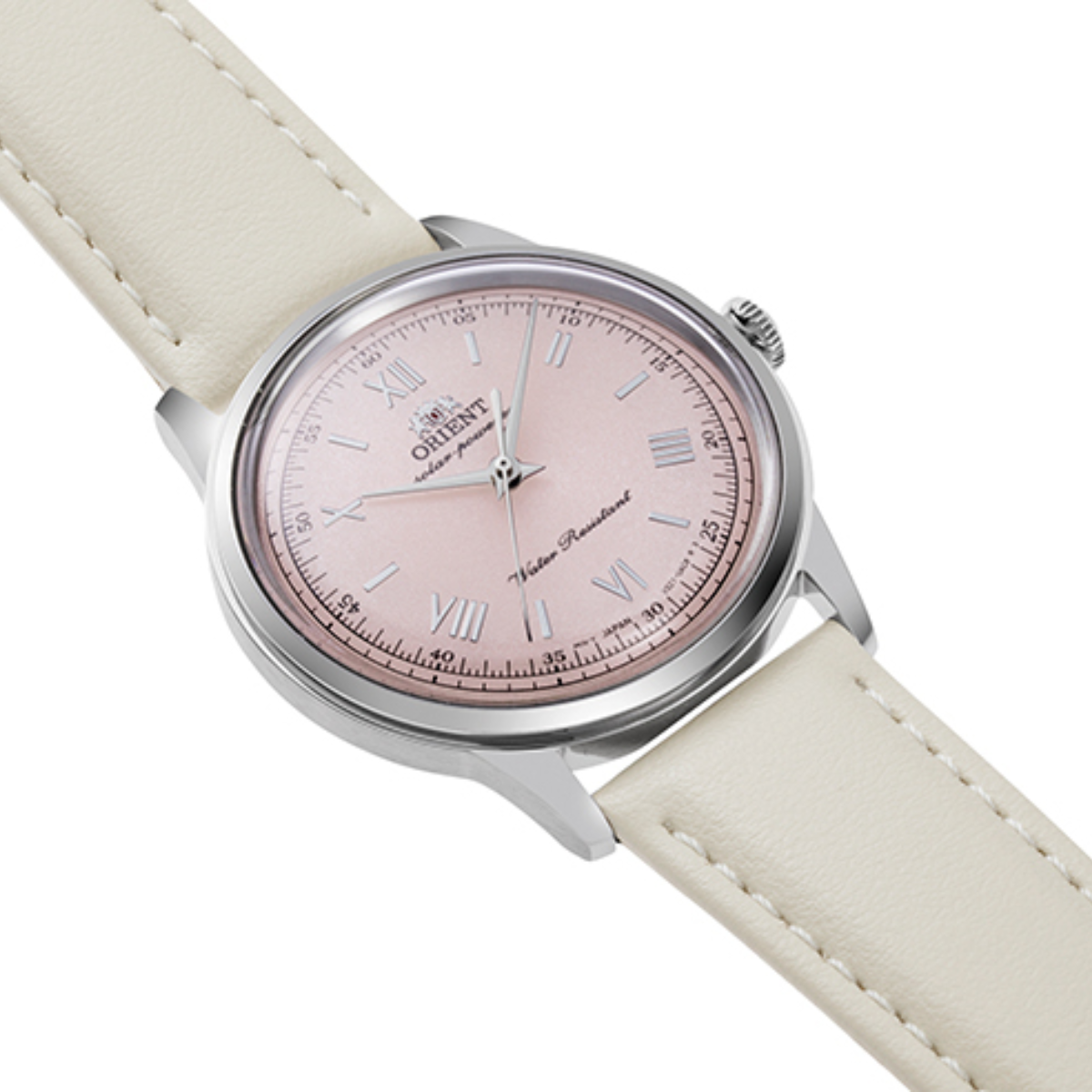 Orient Bambino RA-WK0005P 38MM Pale Pink Dial Quartz Leather Classic Watch