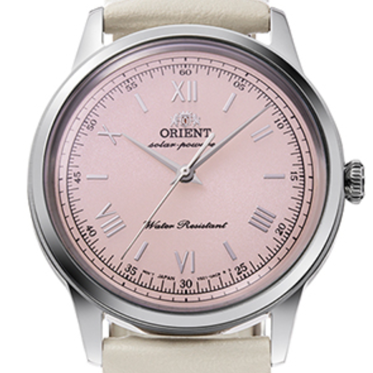 Orient Bambino RA-WK0005P 38MM Pale Pink Dial Quartz Leather Classic Watch