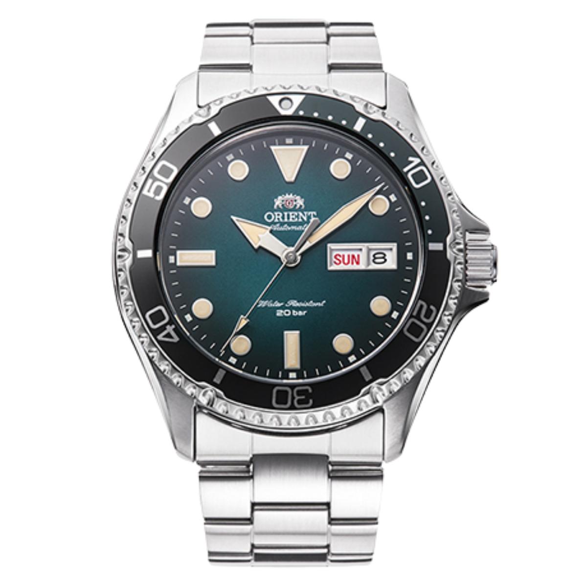 Orient RN-AA0811E Automatic Blue Green Gradient Dial JDM Mens Sports Divers Watch