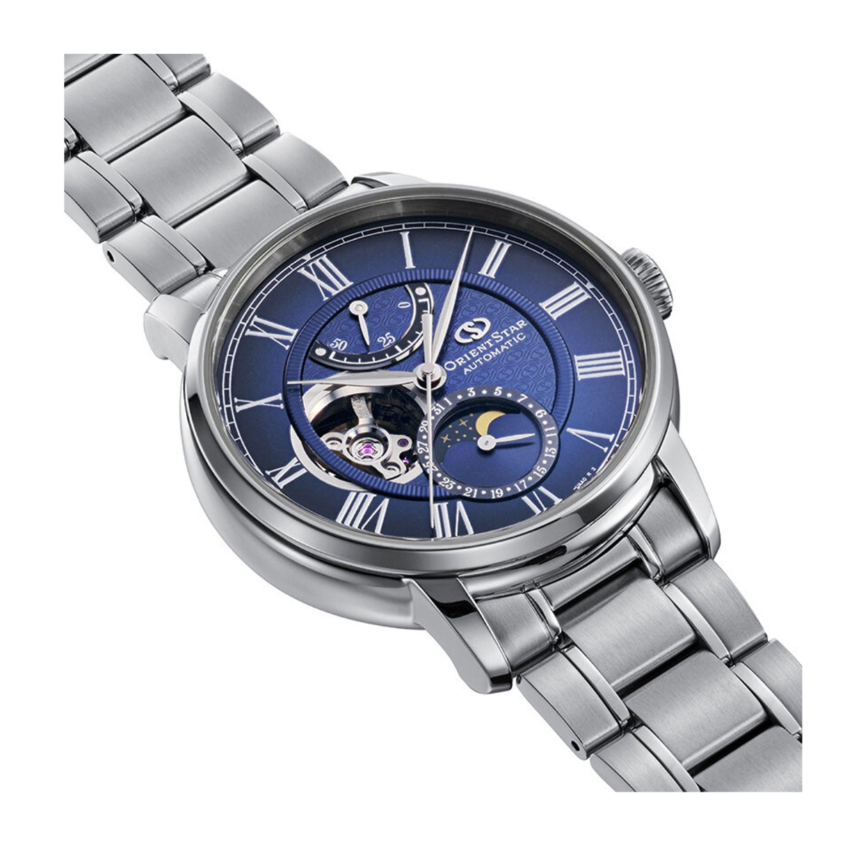 Orient Star | Classic M45 F7 Moon Phase Semi-Skeleton Watch RE-BT0006L