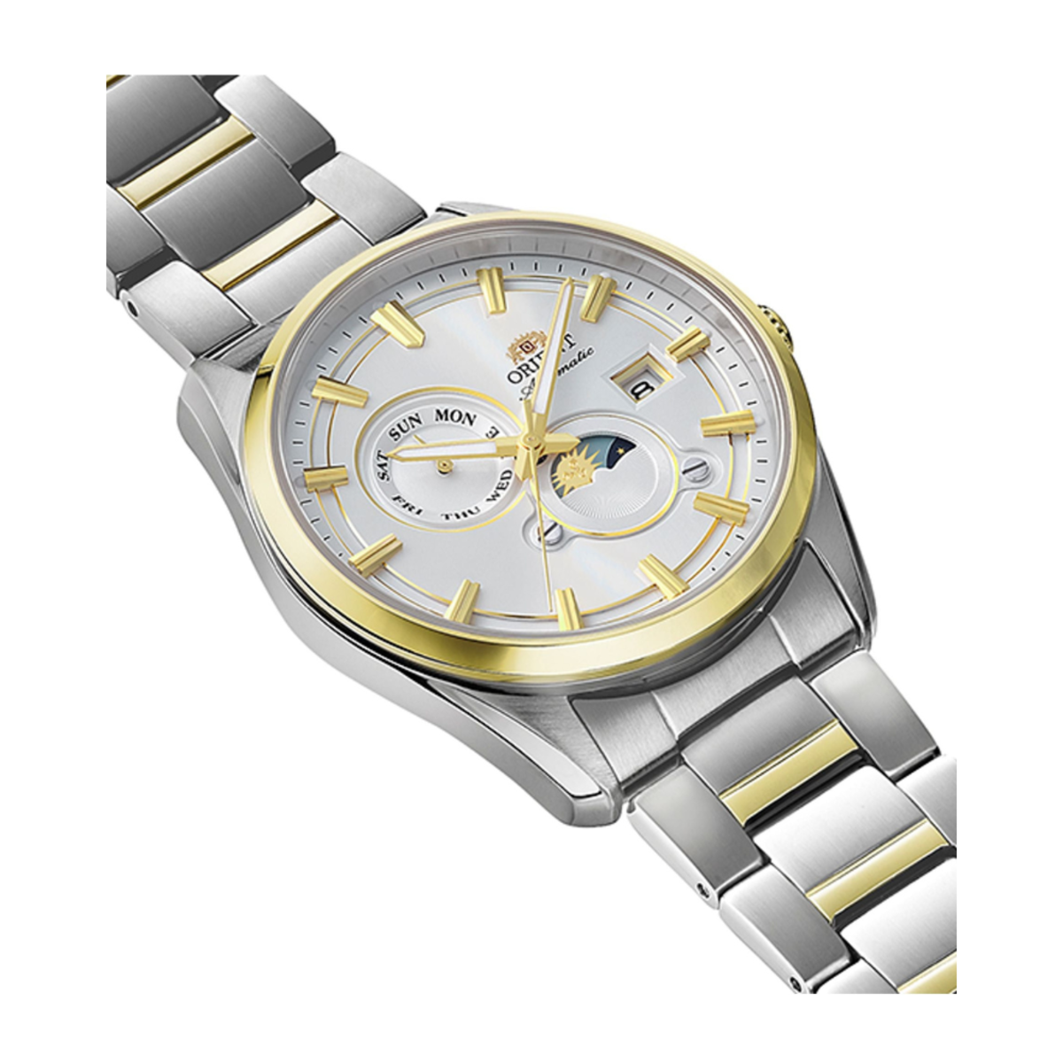Orient Contemporary Stretto Sun & Moon Two-Tone RA-AK0312S Watch
