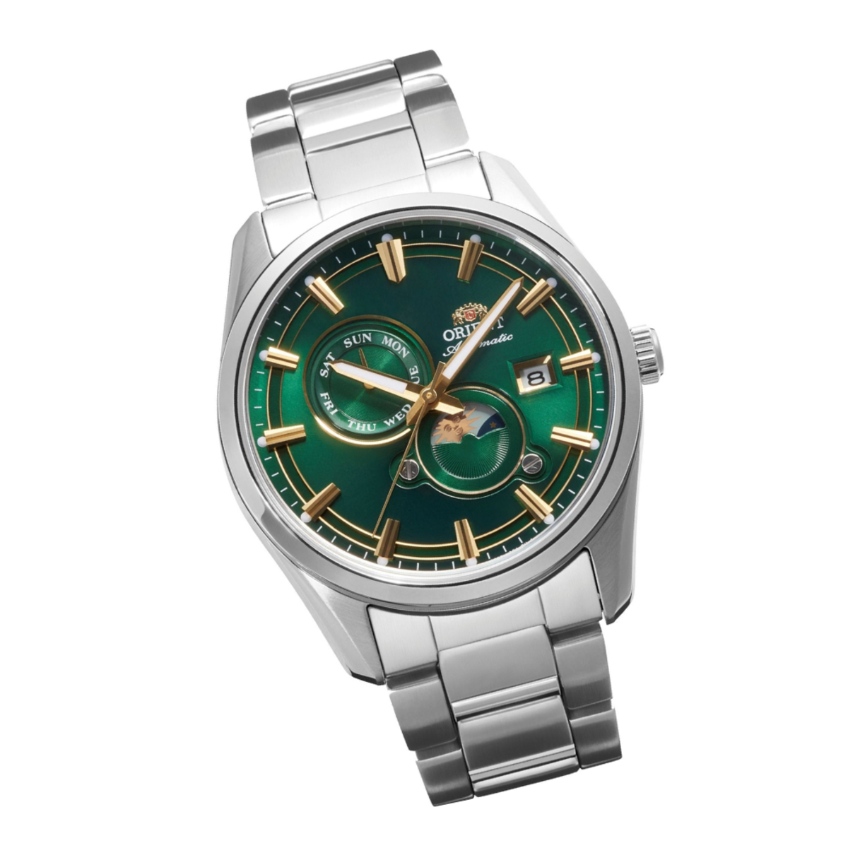 Orient Contemporary Stretto | Sun & Moon Green Dial RA-AK0314E
