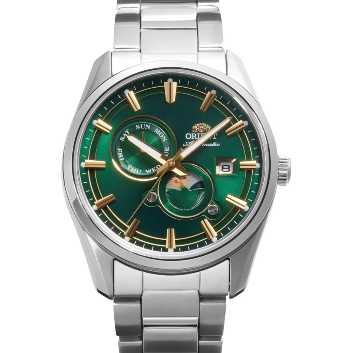 Orient Contemporary Stretto | Sun & Moon Green Dial RA-AK0314E