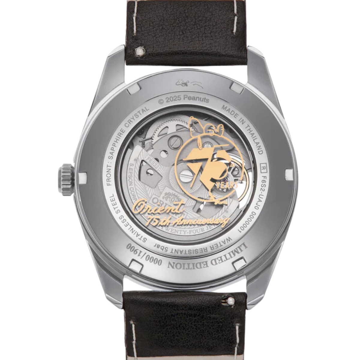 Orient RA-AR0011S 75th Anniversary x Peanut Limited Edition Semi Skeleton Watch