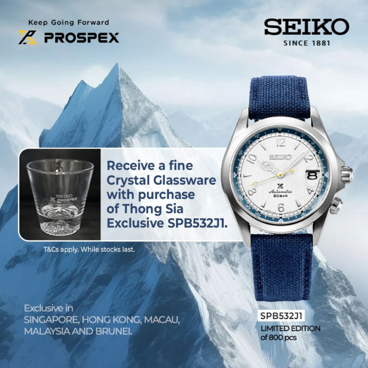 Seiko Prospex Alpinist Limited Edition SPB532J1 Automatic Watch