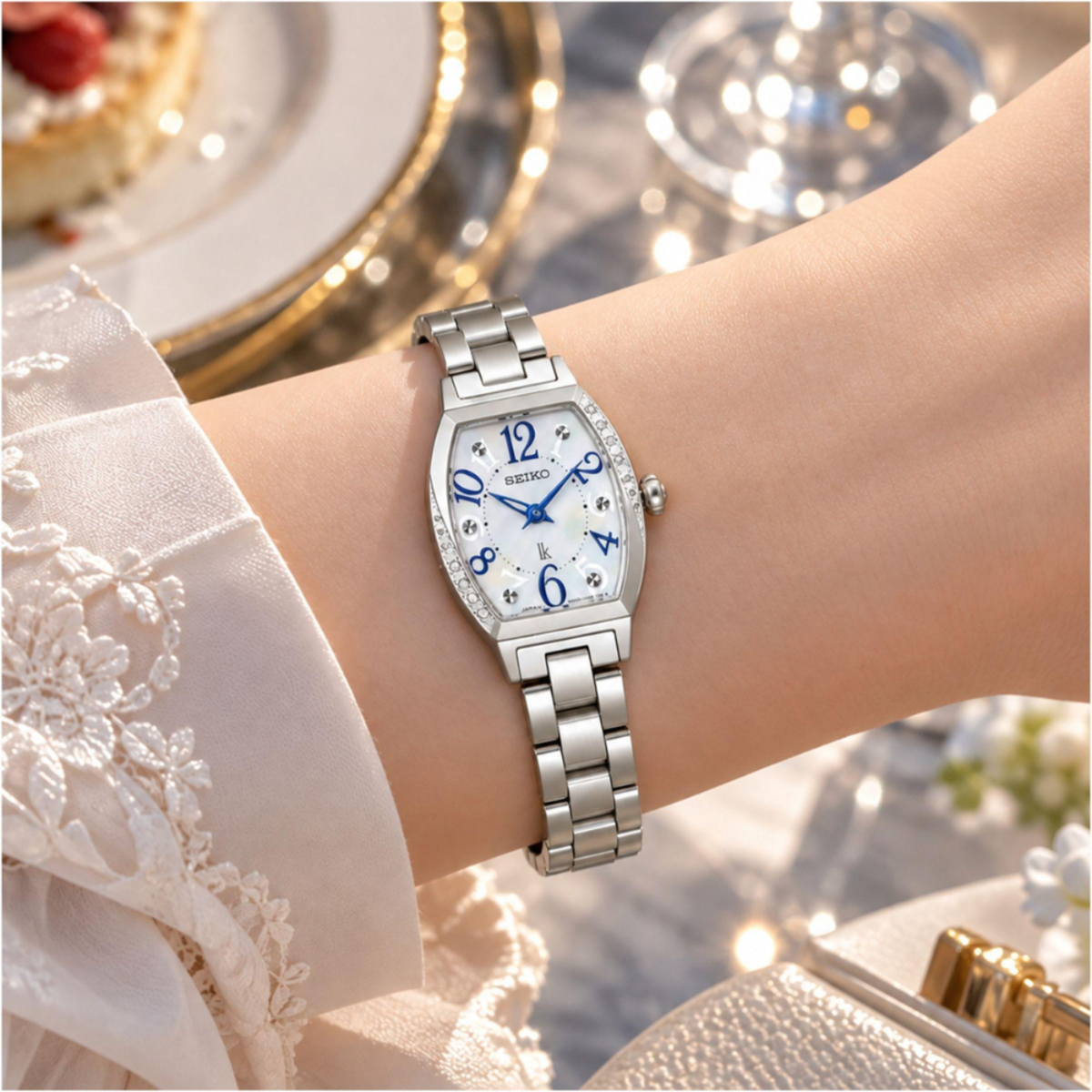 Seiko Lukia Happy Blossoms Tonneau Women's Watch SSWA015 SSWA015J