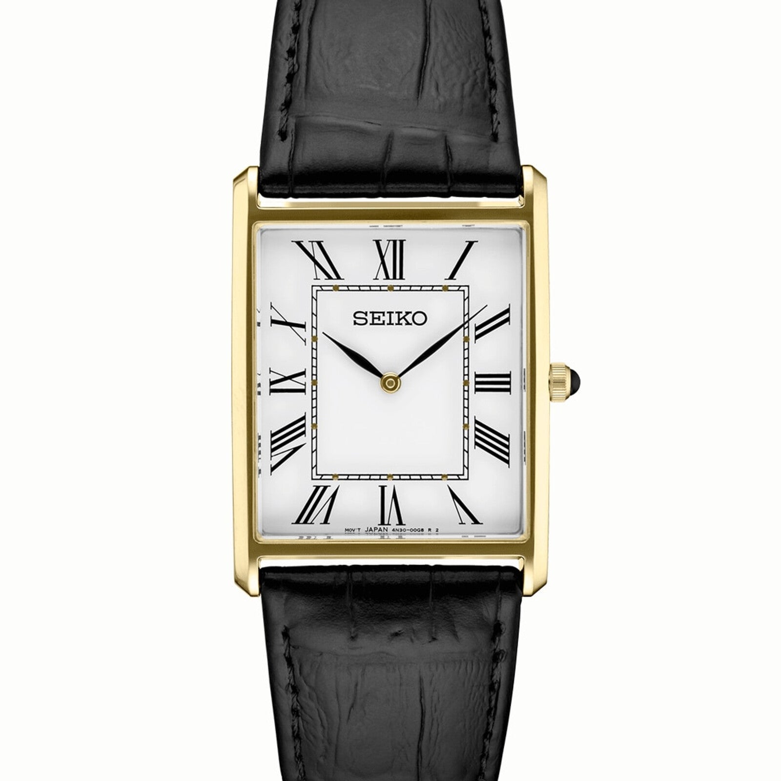 Seiko Essentials SWR052 Gold-Tone White Dial Men's Quartz Watch