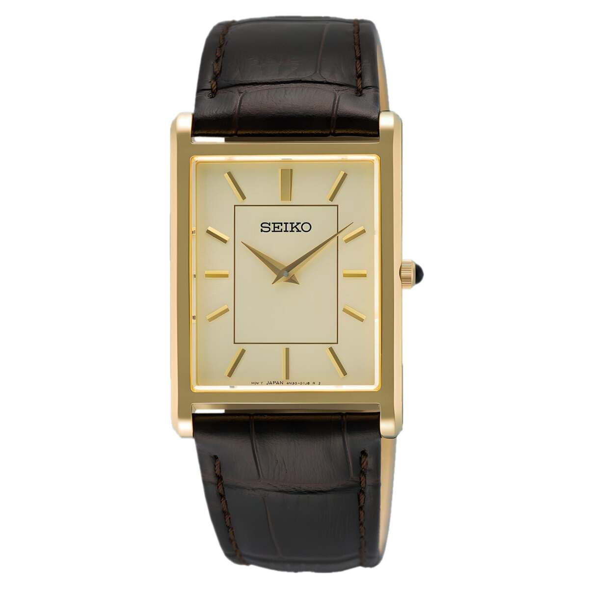 Seiko Classic Quartz Gold-Tone Gold Dial Men's SWR106P1 Watch