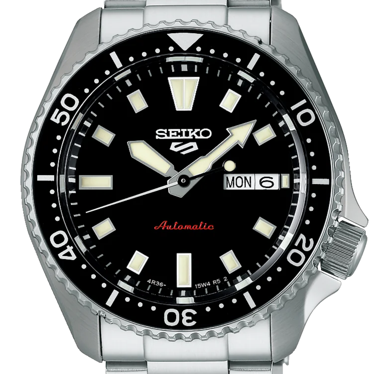 Seiko SRPL85K1: Modern Automatic Sports Watch in Black