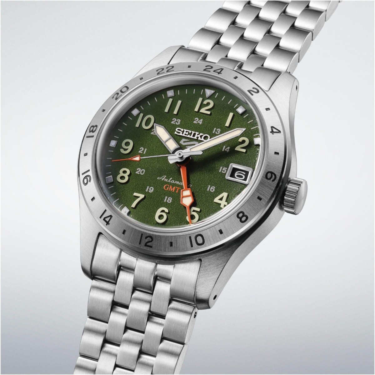 Seiko 5 Sports Field GMT Automatic Green Dial Watch HDB001K1
