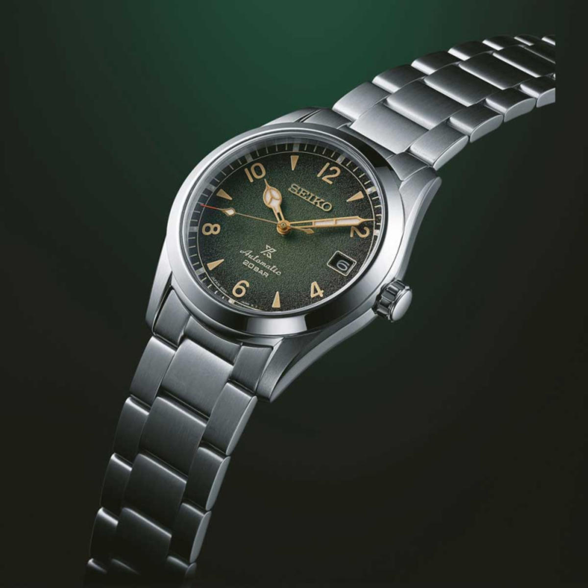 Seiko Baby Alpinist SPB155 SPB155J1 Japan Mechanical Green Dial Watch