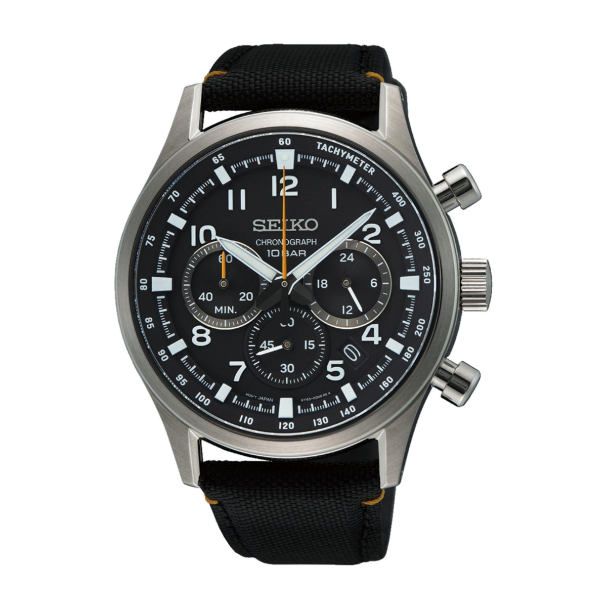 Seiko Chronograph Black Dial Men's Watch SSB449P1