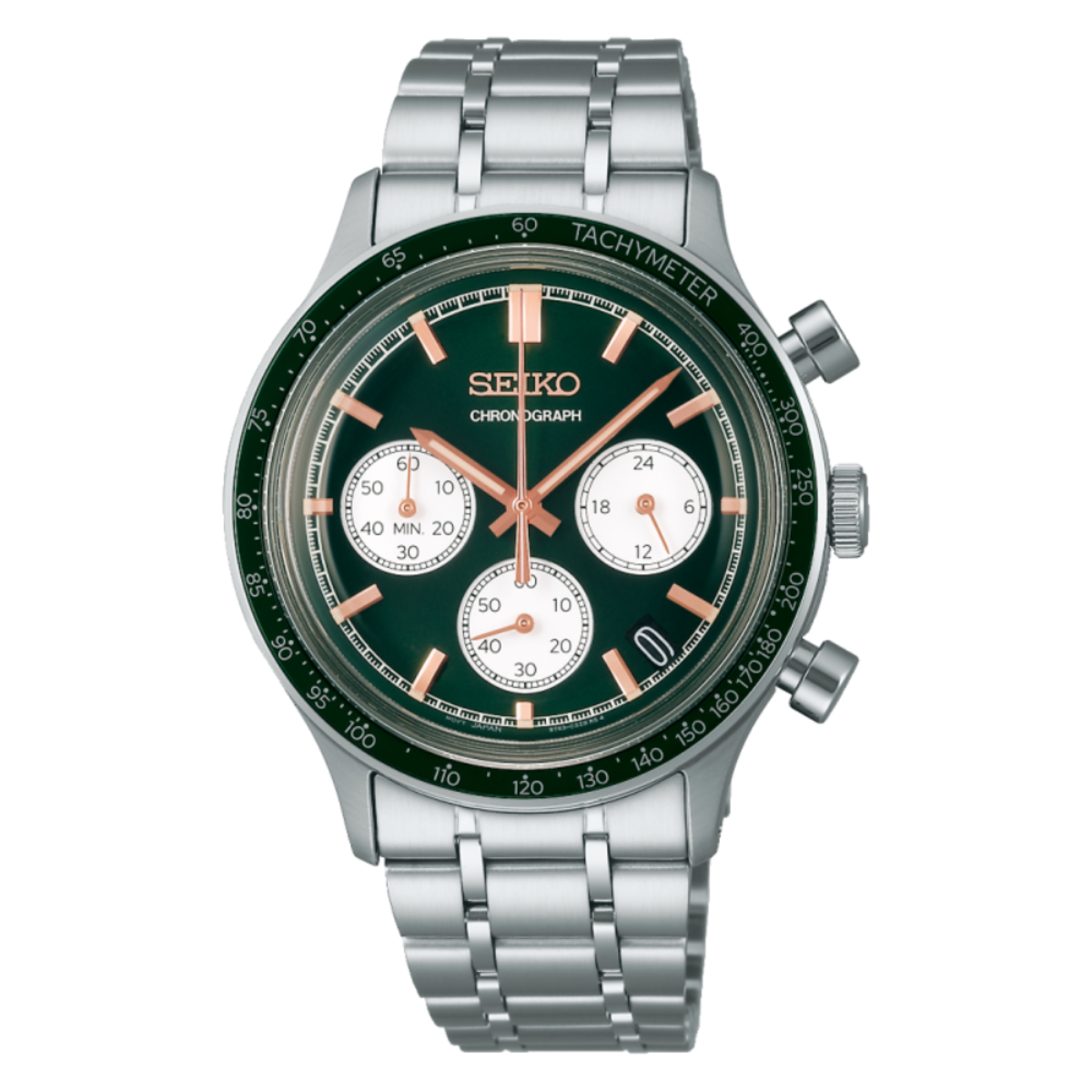Seiko Chronograph Quartz Green Dial Men's SSB481P1 Watch