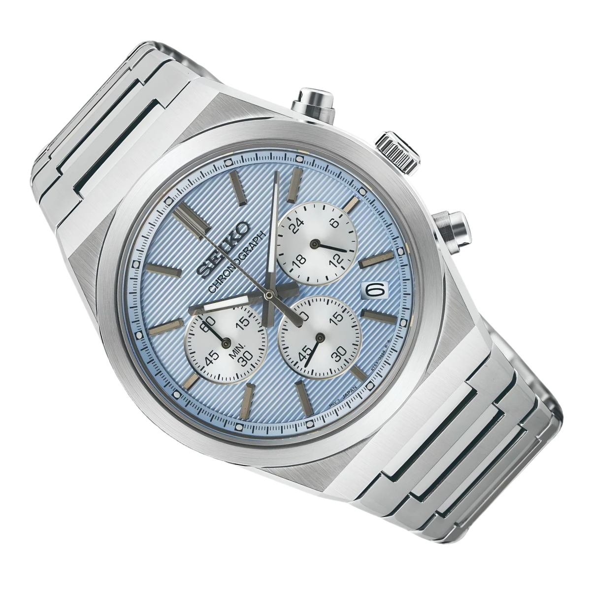 Seiko SSB459P1 Conceptual: Sporty Quartz Chronograph in Light Blue