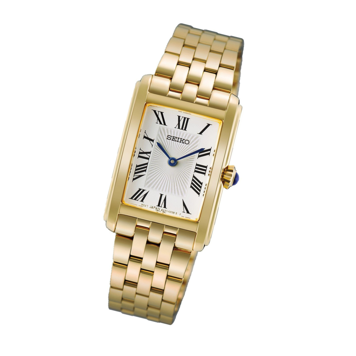Seiko Essentials Women's Formal Rectangular Gold-Tone Watch HGG001P1