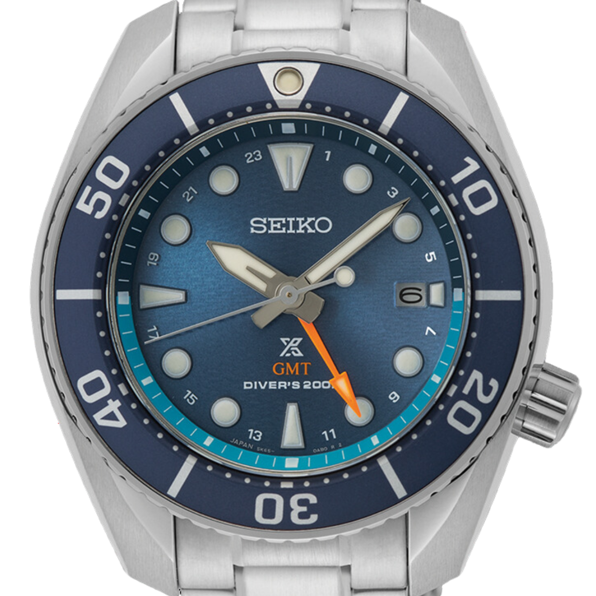 Seiko GMT Prospex Sumo SFK001J1 SFK001 SFK001J Blue Dial Solar Diving Watch