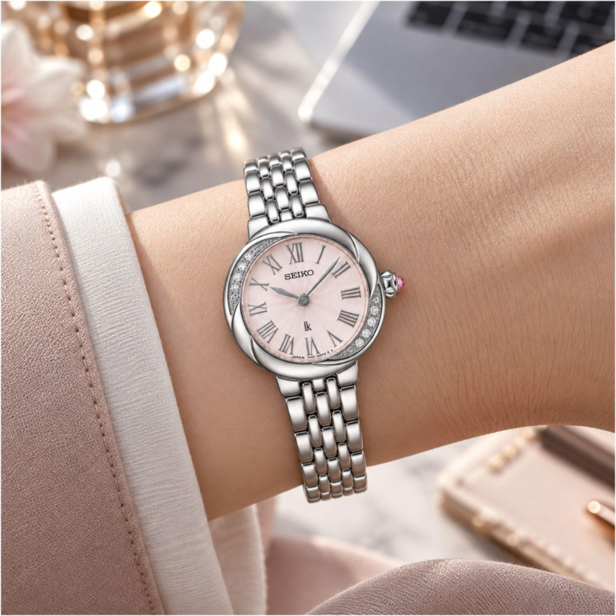 Seiko Lukia Grow Peony Blossoms Women's Watch SSWA001J SSWA001