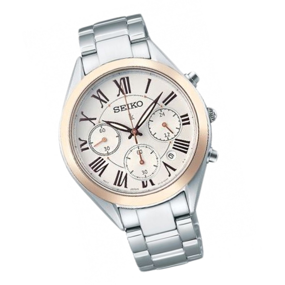 Seiko Lukia Womens SRWZ10P1 SRWZ10 SRWZ10P Quartz Chronograph Watch