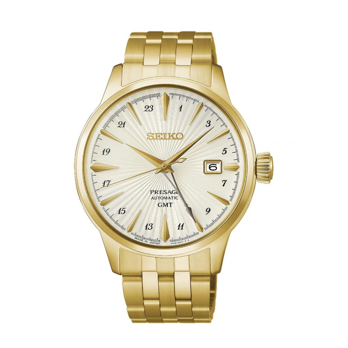 Seiko Presage Automatic GMT Cocktail Time Gold Edition HCB004J1