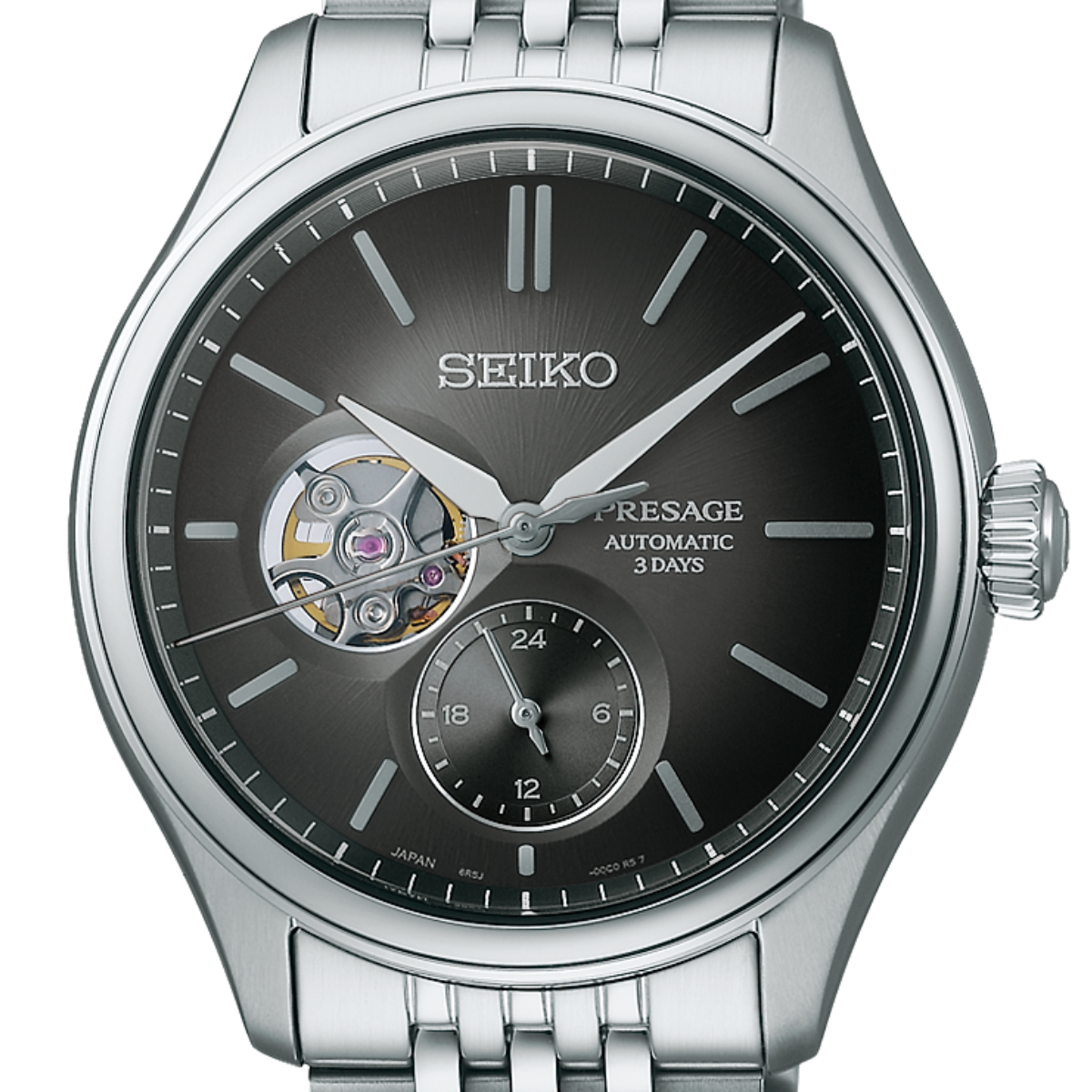 Seiko Presage Classic 'SUMI-IRO' SPB471J1 SPB471 SPB471J Open Heart Dial Mens Watch