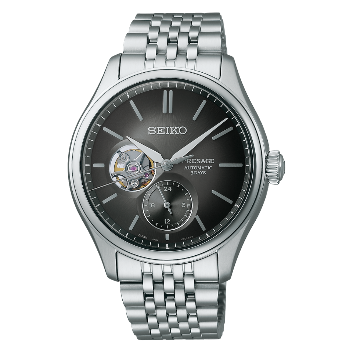 Seiko Presage Classic 'SUMI-IRO' SPB471J1 SPB471 SPB471J Open Heart Dial Mens Watch