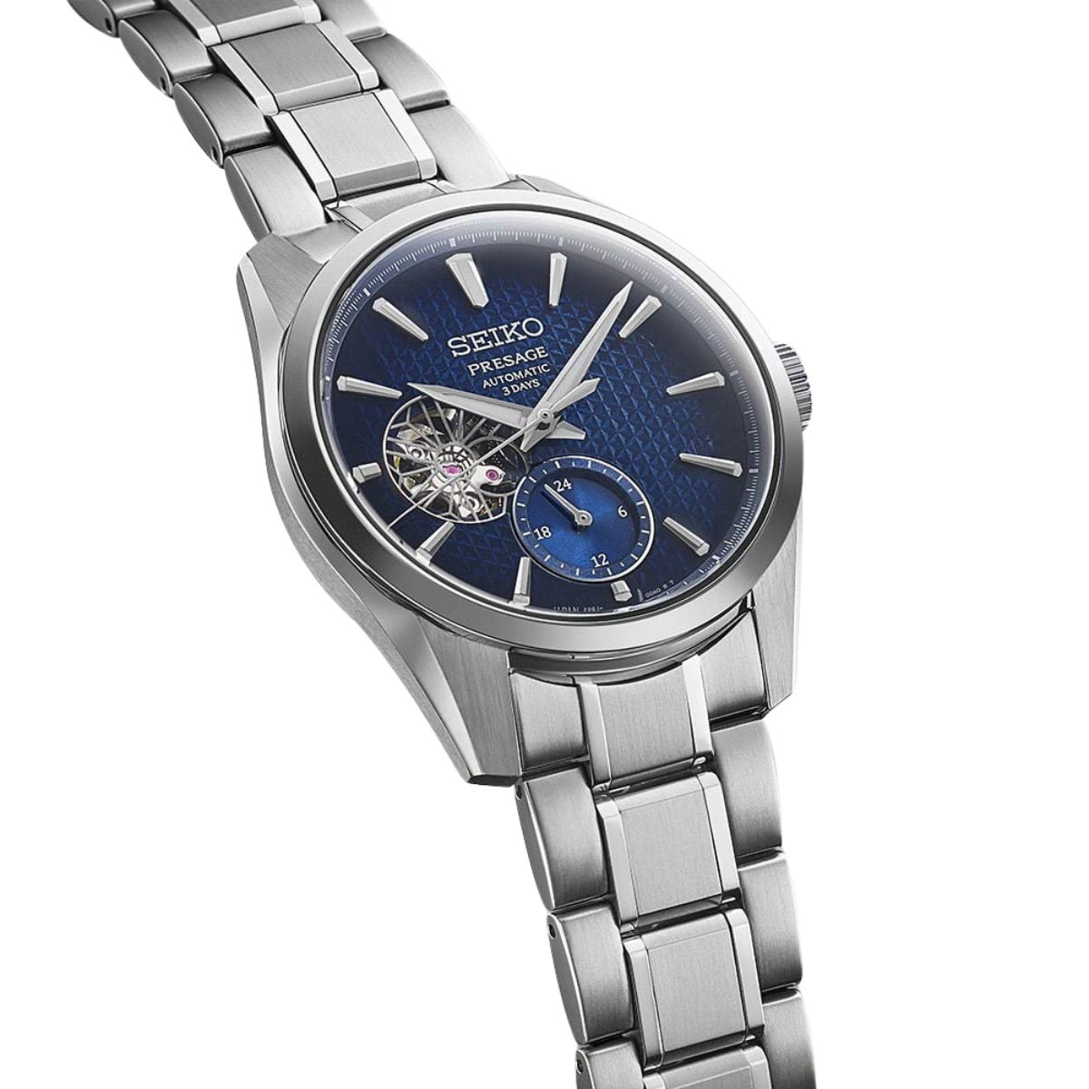 Seiko Presage SPB417J1 SPB417 SPB417J Sharp Edged Automatic Blue Dial Watch