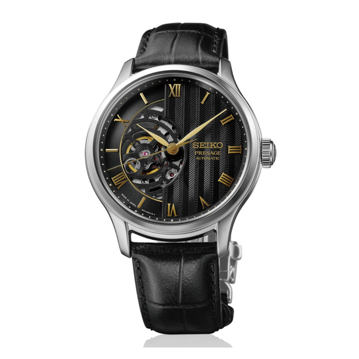 Seiko Presage Semi-Skeleton Japanese Garden Watch HCB008J1