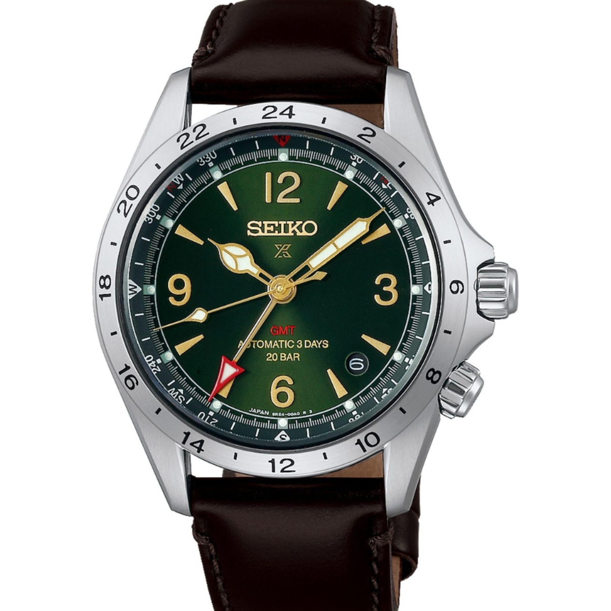 Seiko Prospex | Alpinist GMT Green Dial Mechanical Watch HBC007J1