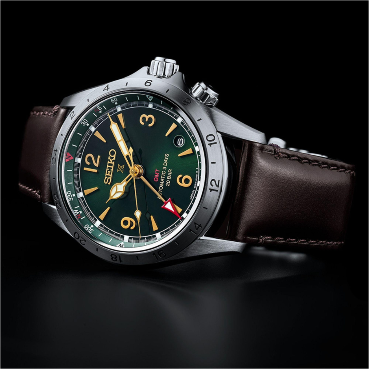 Seiko Prospex | Alpinist GMT Green Dial Mechanical Watch HBC007J1