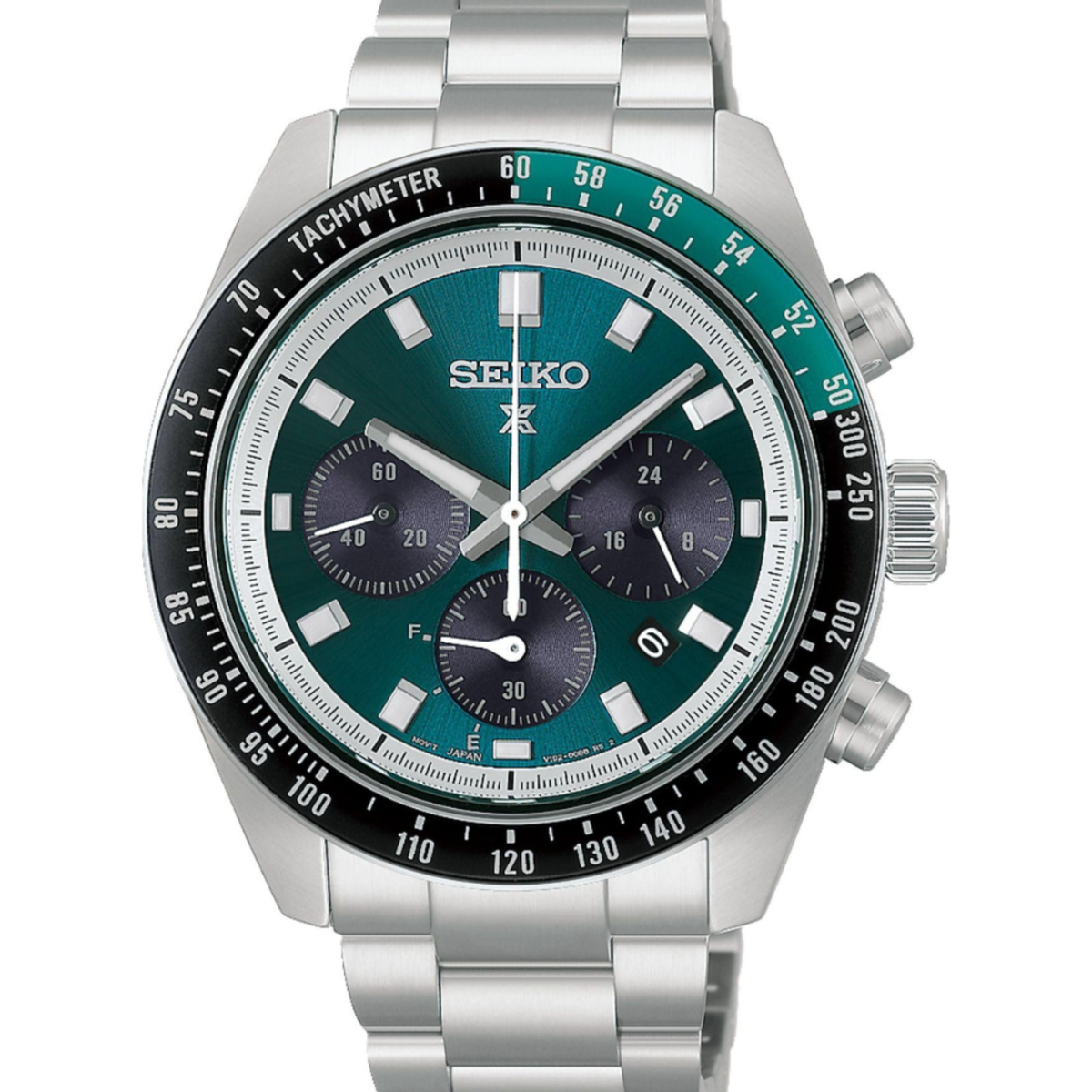 Seiko Prospex Speedtimer Solar Chronograph Green Dial Watch HBJ003P1