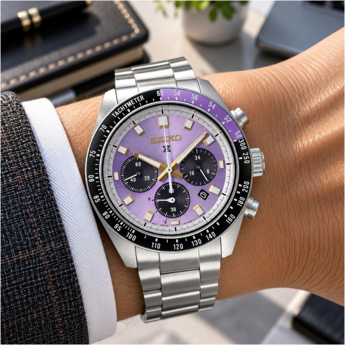 Seiko Prospex Speedtimer Chronograph 145th Anniversary Watch HBJ005P1