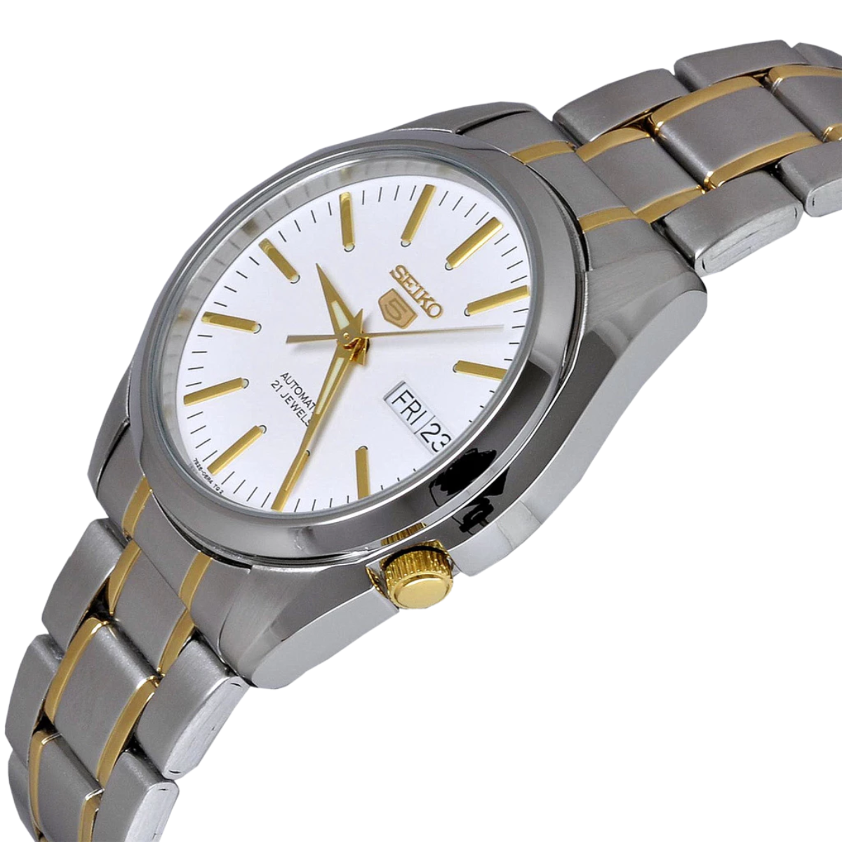 Seiko 5 Two Tone SNKL47K1 SNKL47 SNKL47K Automatic Analog Watch
