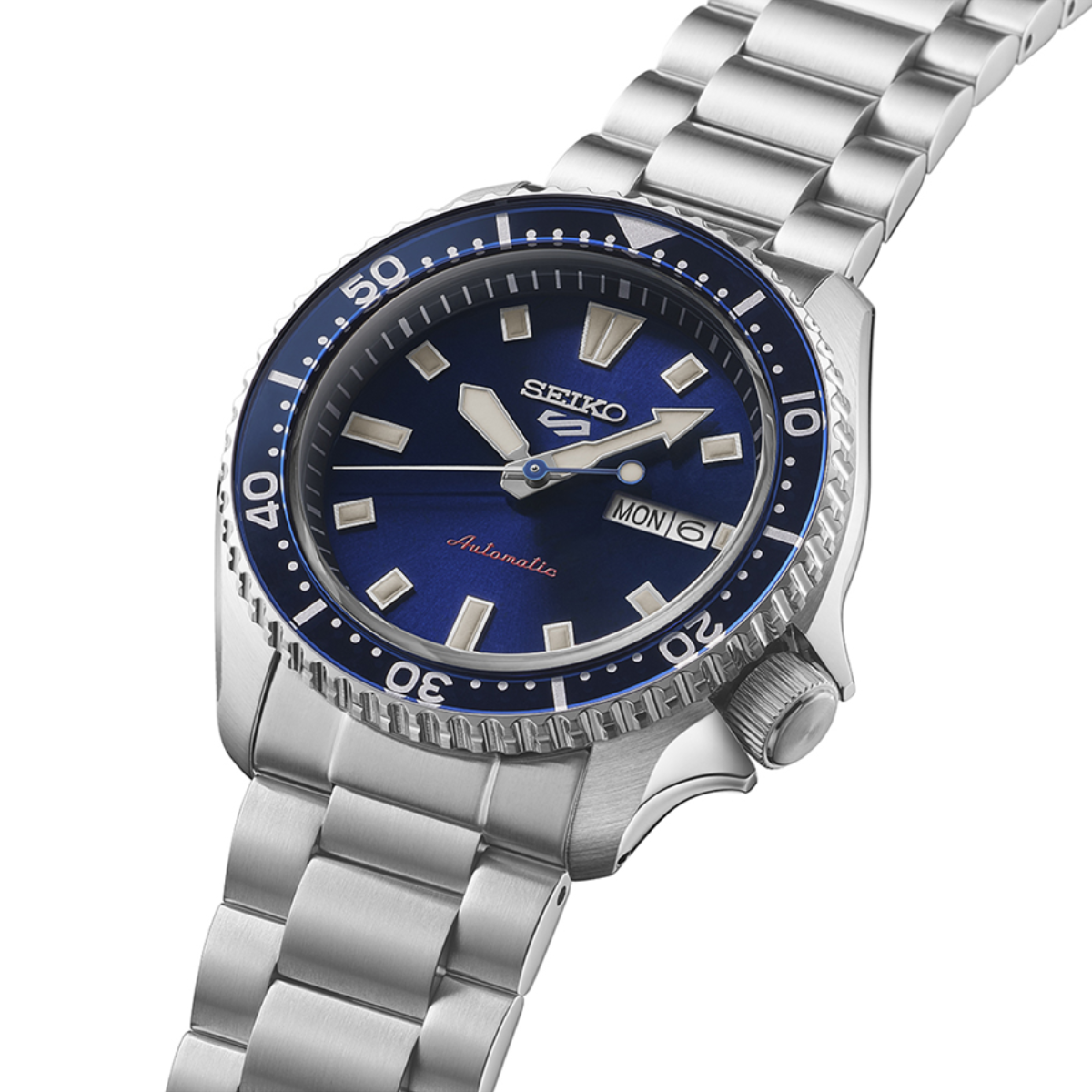 Seiko SRPL83K1: Modern Automatic Sports Watch in Blue
