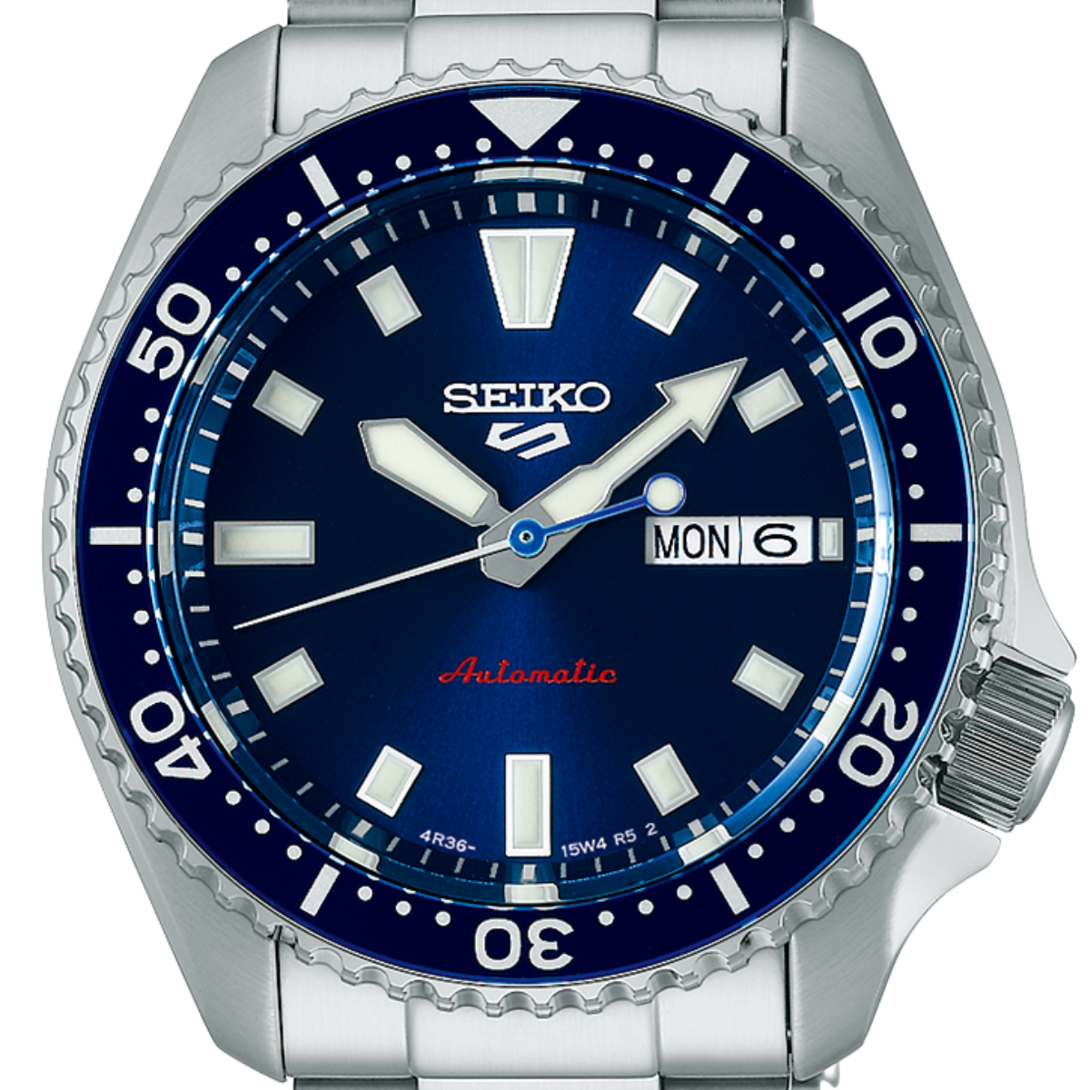 Seiko SRPL83K1: Modern Automatic Sports Watch in Blue