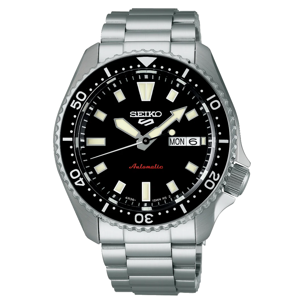 Seiko SRPL85K1: Modern Automatic Sports Watch in Black