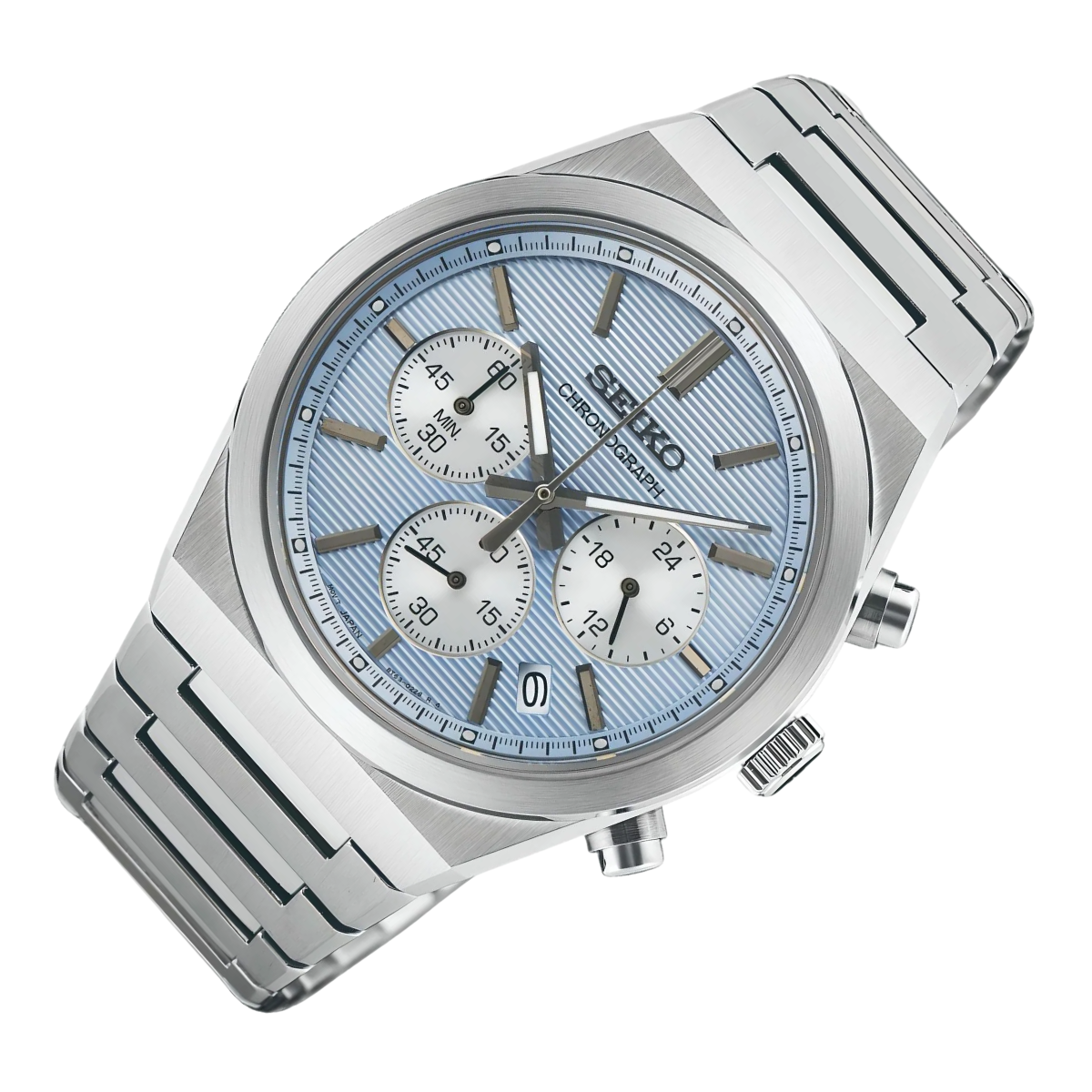 Seiko SSB459P1 Conceptual: Sporty Quartz Chronograph in Light Blue
