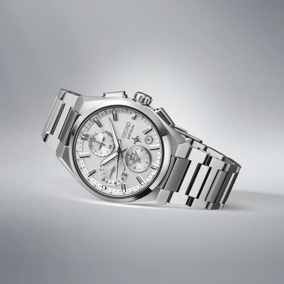 Seiko SSH159J1 SSH159 SSH159J Astron GPS Dual Time Chronograph Solar Mens Watch