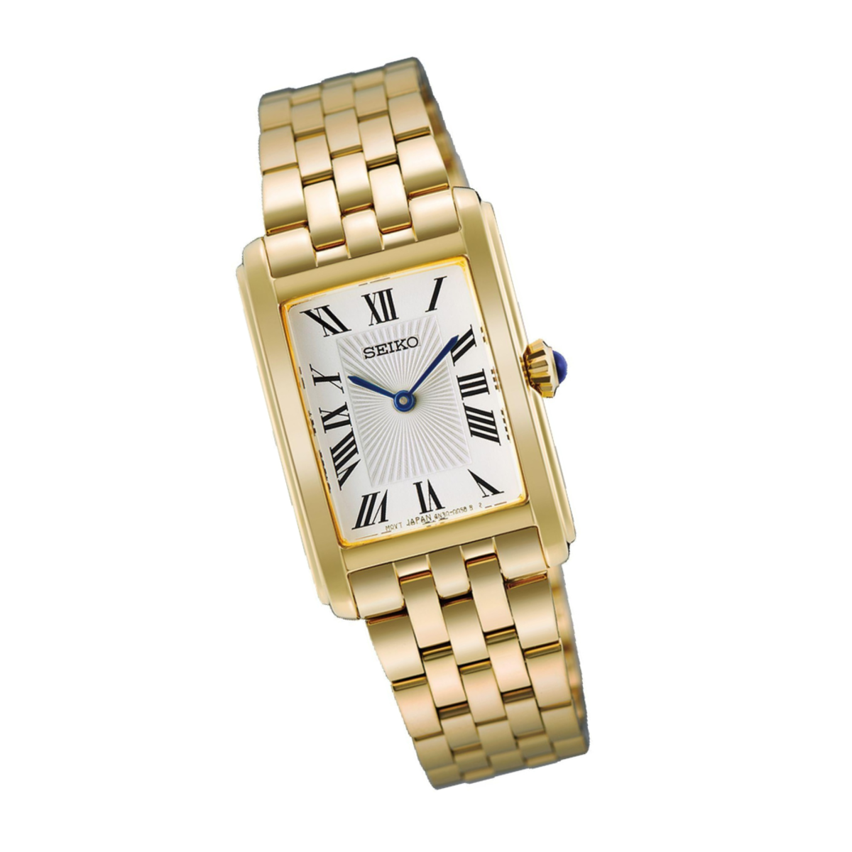 Seiko Essentials Women's Formal Rectangular Gold-Tone Watch HGG001P1