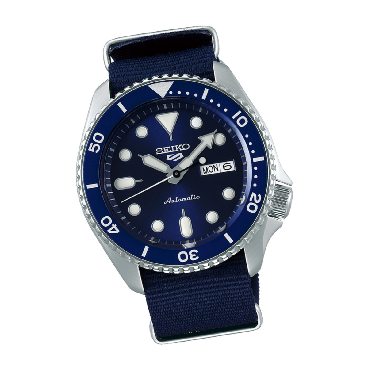 Seiko 5 Sports Automatic Blue Dial Nylon Strap Watch SRPD51K2