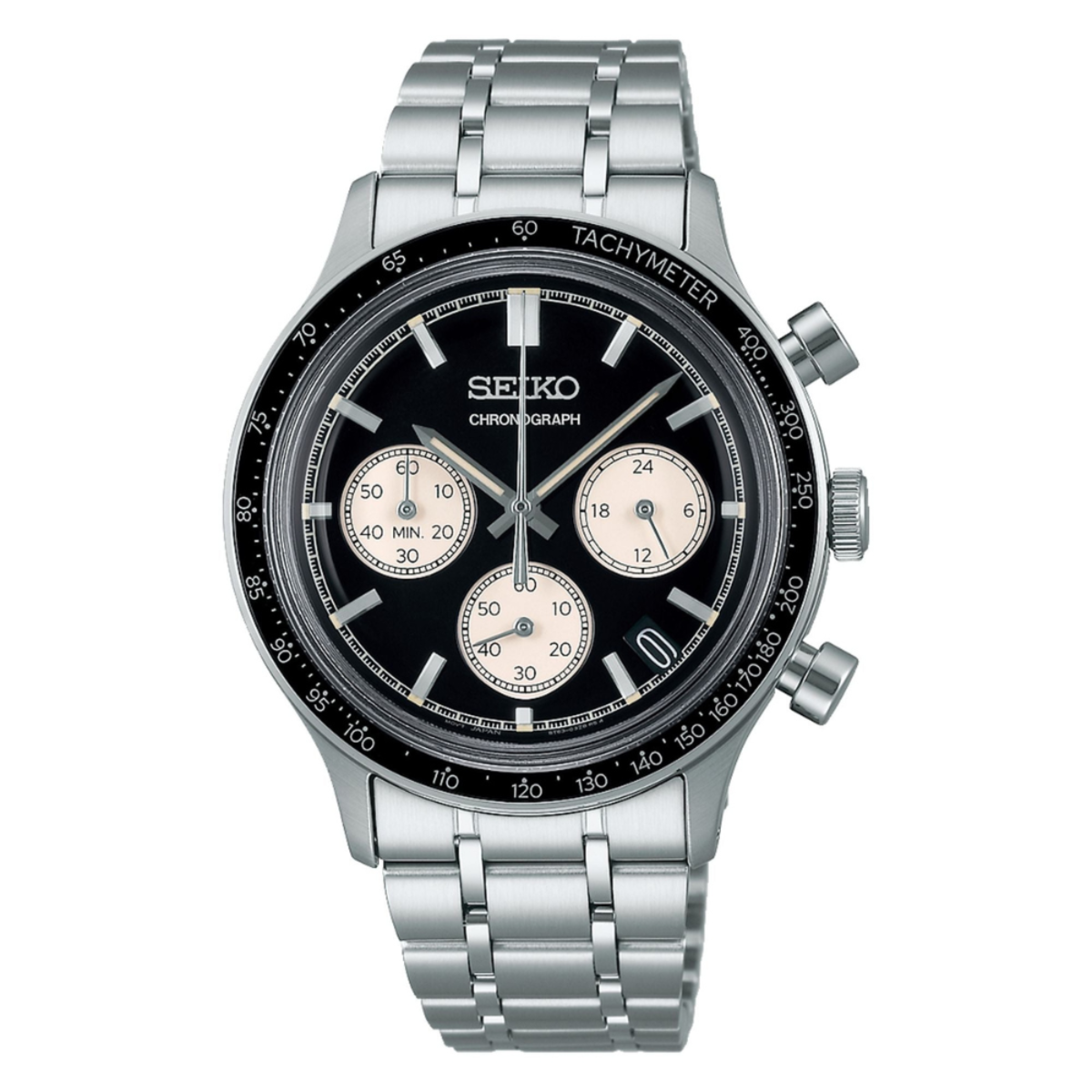 Seiko Chronograph Quartz Black Dial Men's SSB479P1 Watch