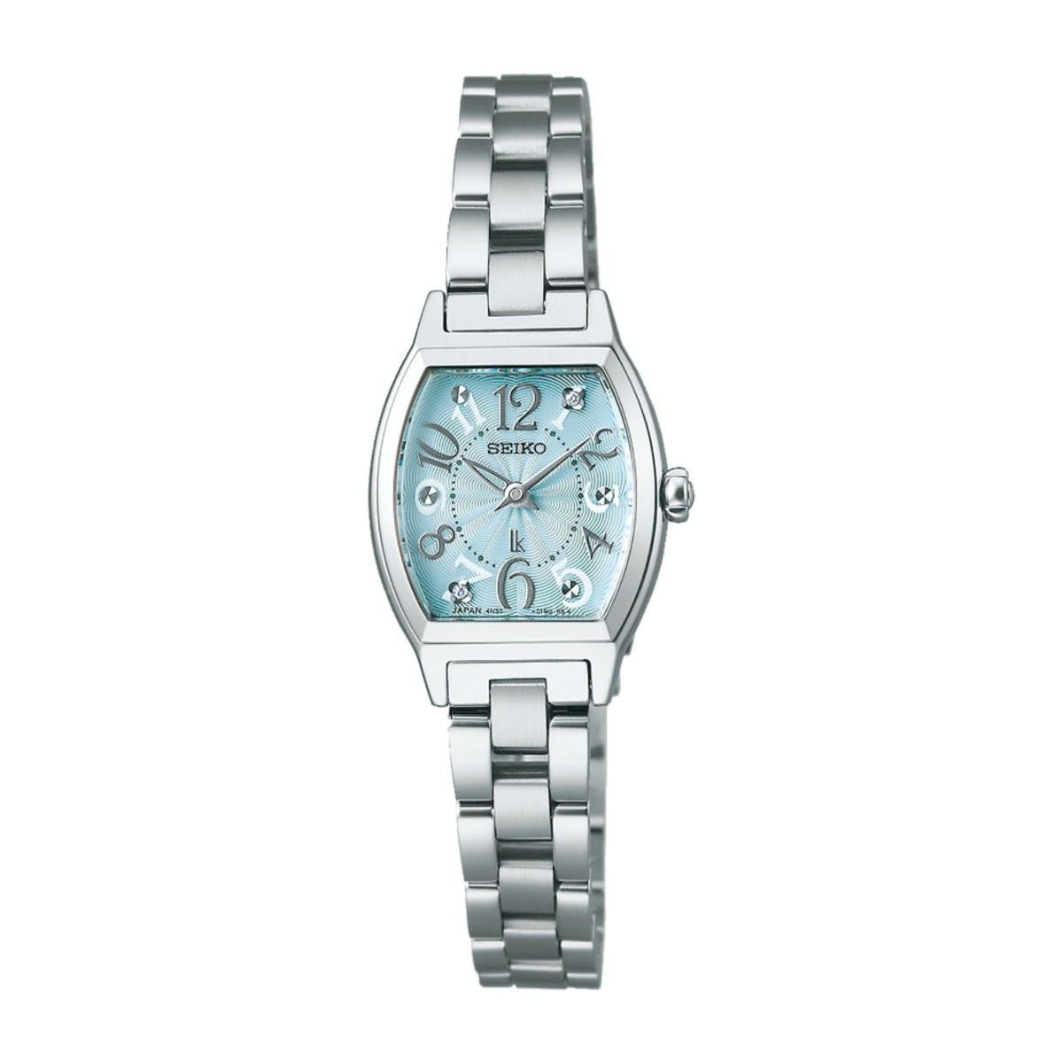 Seiko Lukia | "Happy Blossoms" Ice Blue Diamond Tonneau Women's Watch SSWA011J