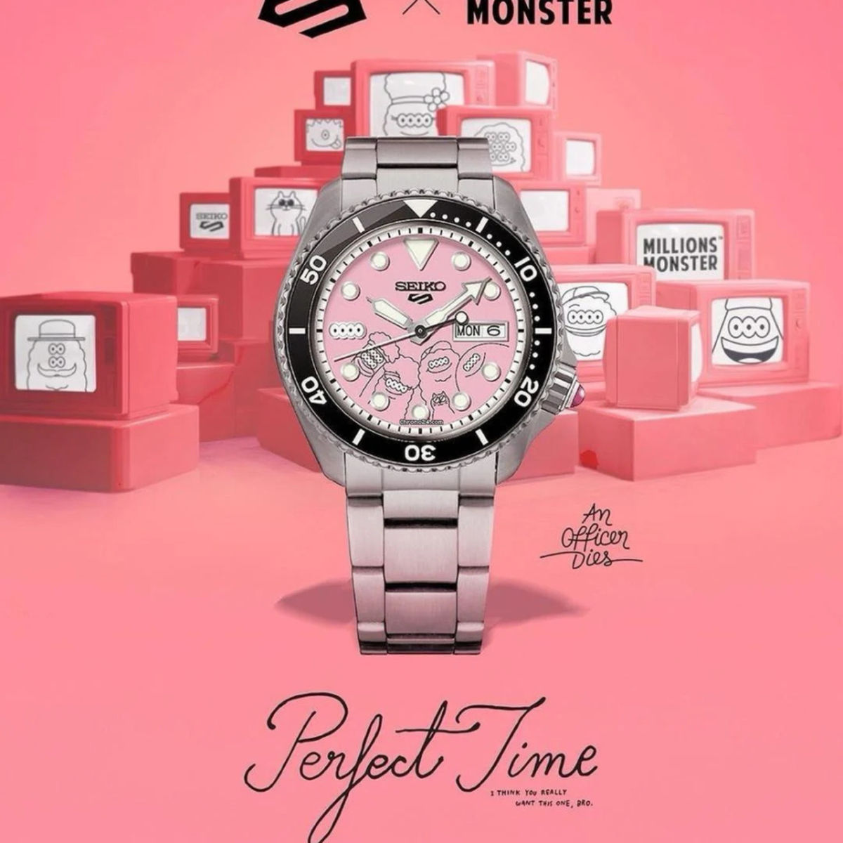 Seiko Monster SRPL69 | "Morning Friendship" Pink Dial Thai LE Watch