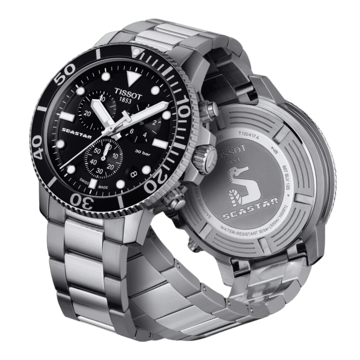 Tissot T1204171105100 T120.417.11.051.00 Seastar 1000 Chronograph Sports Mens Watch