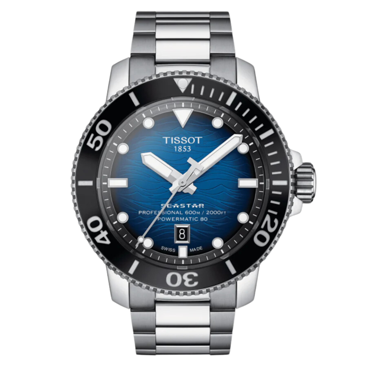 Tissot T1206071104101 T120.607.11.041.01 Seastar 2000 Professional Powermatic 80 Watch